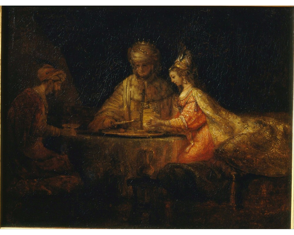 Ahasuerus and Haman at the Feast of Esther