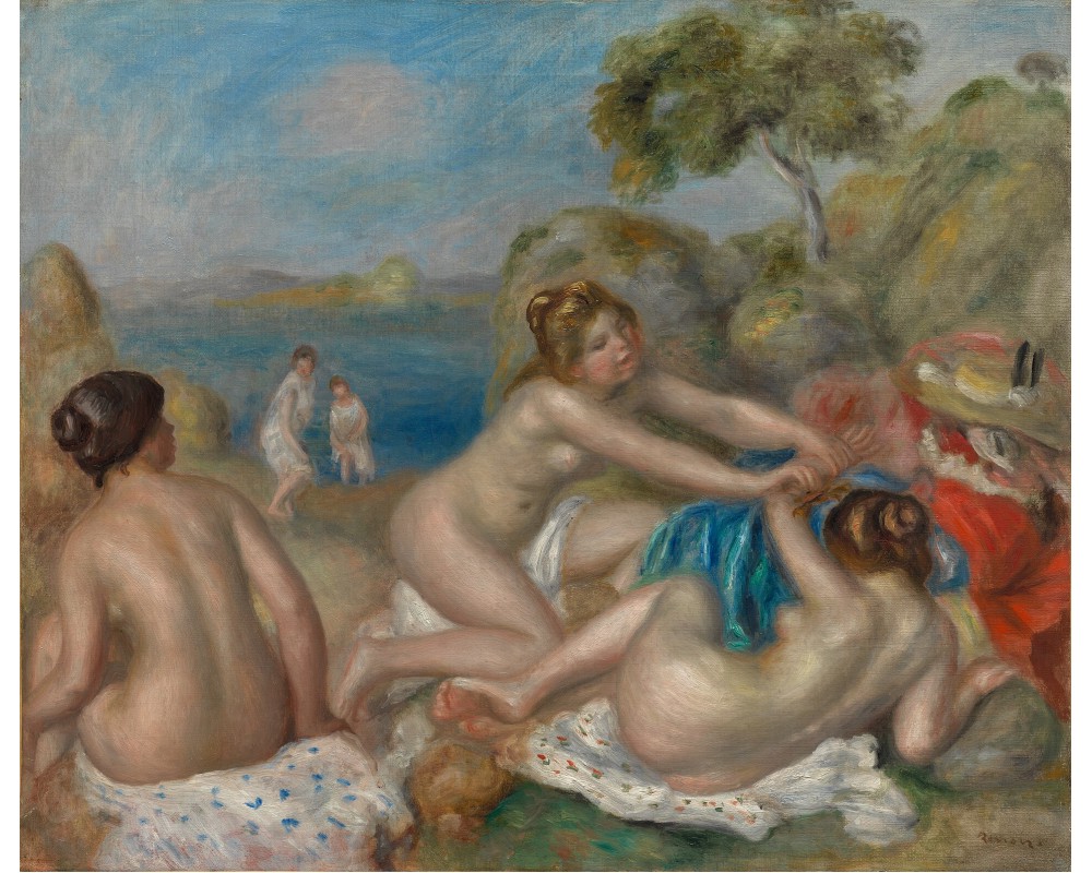 Bathers Playing with a Crab
