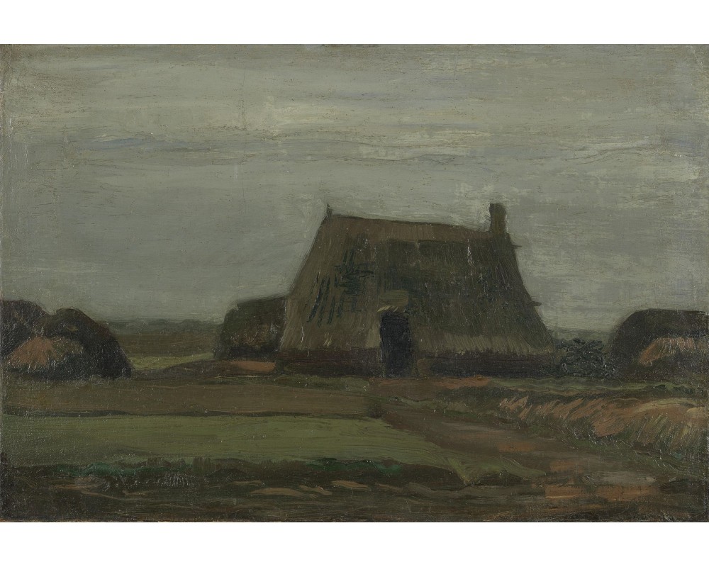 Farm with Stacks of Peat