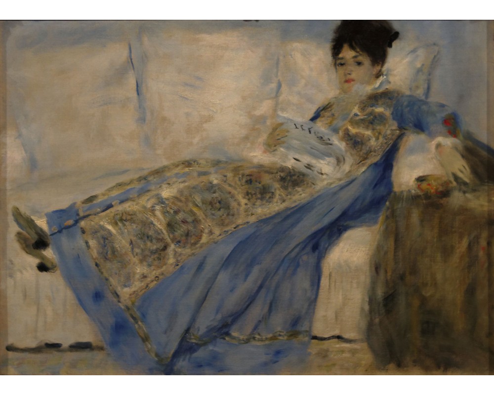 Madame Monet Lying on a Sofa