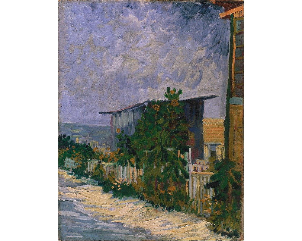 Montmartre Path with Sunflowers