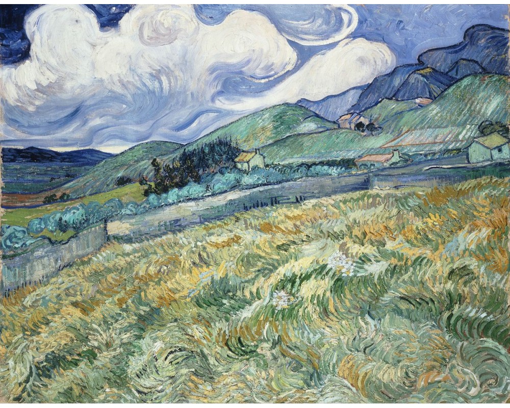 Mountainous Landscape Behind Saint-Rémy