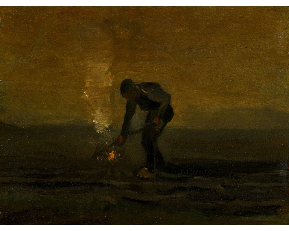 Peasant Burning Weeds