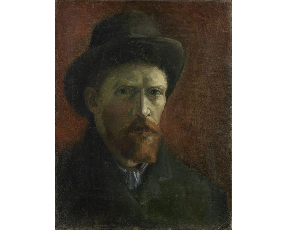 Self-Portrait with Dark Felt Hat