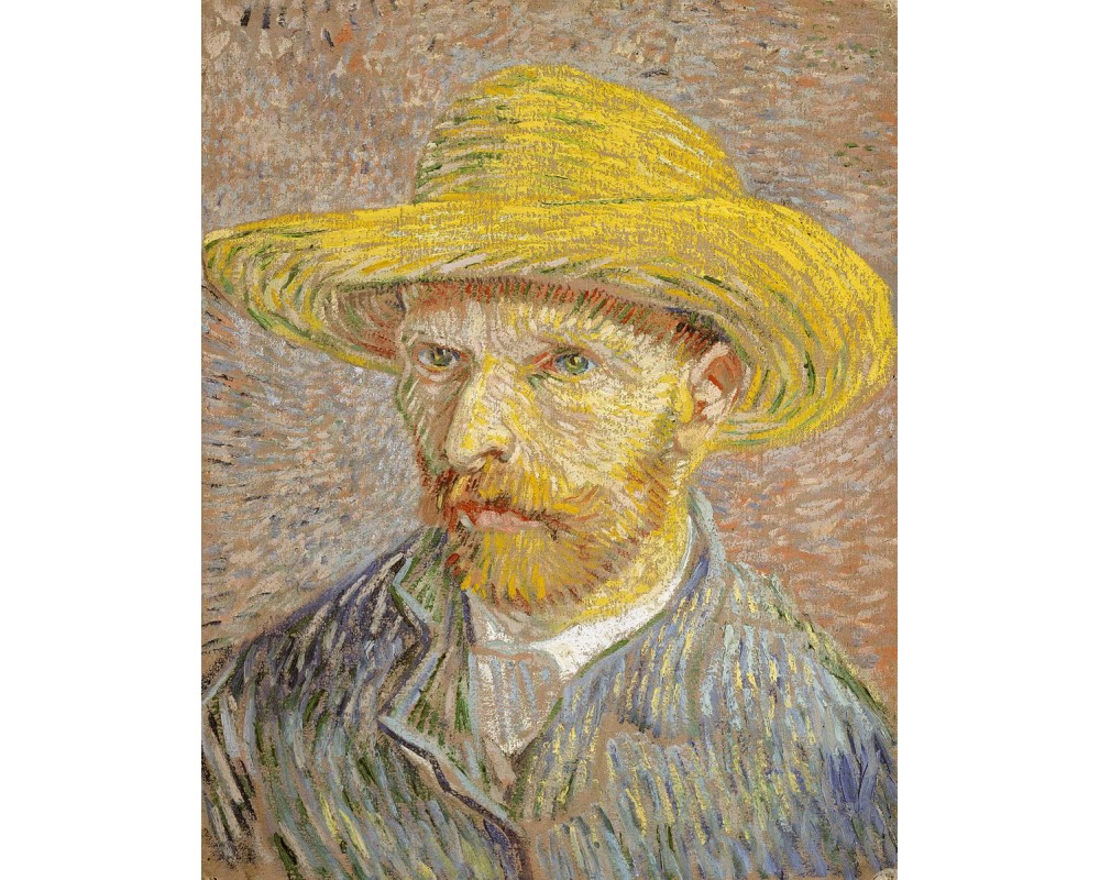 Self-Portrait with Straw Hat