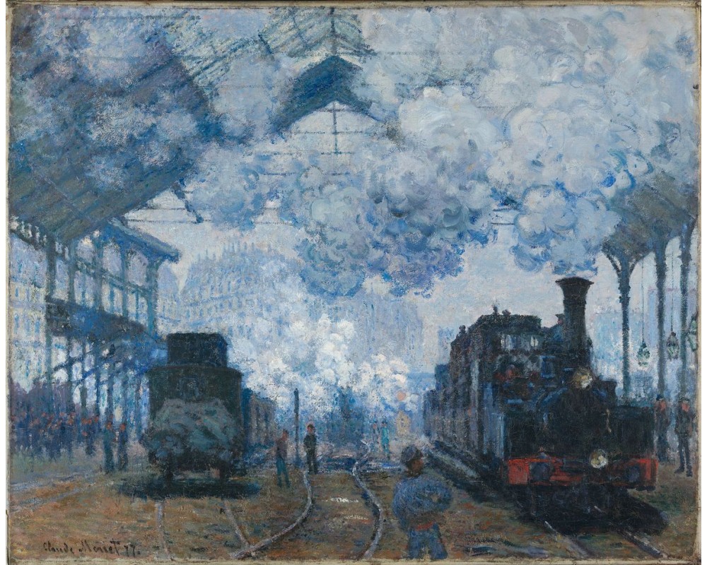 The Gare Saint-Lazare Arrival of a Train