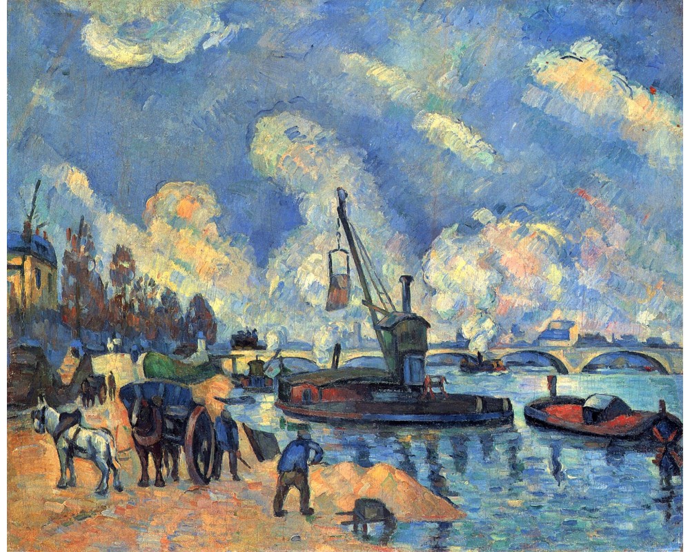 The Seine at quai d'Austerlitz (after Guillaumin)