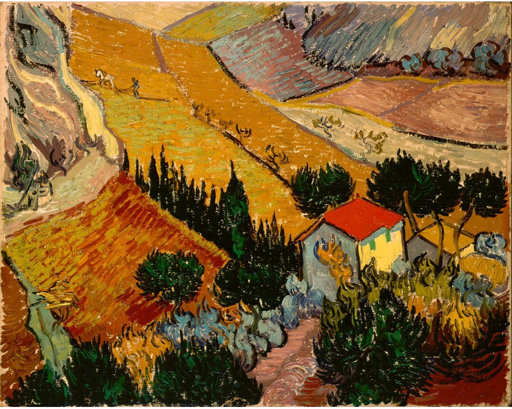 Valley with Ploughman Seen from Above