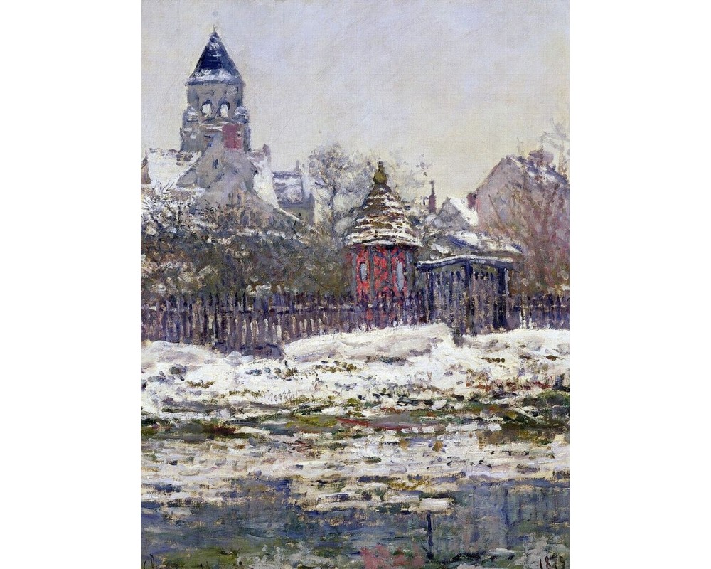 Vétheuil Church in Winter