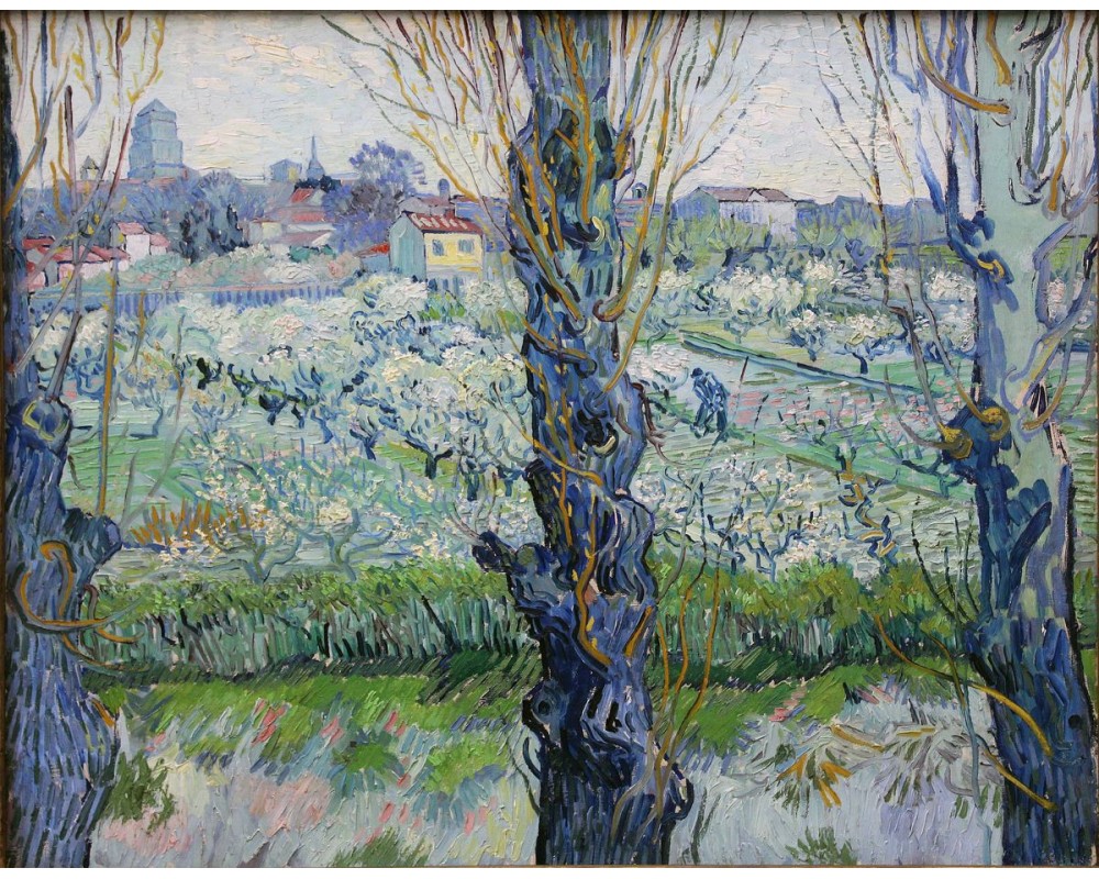 View of Arles, Flowering Orchards