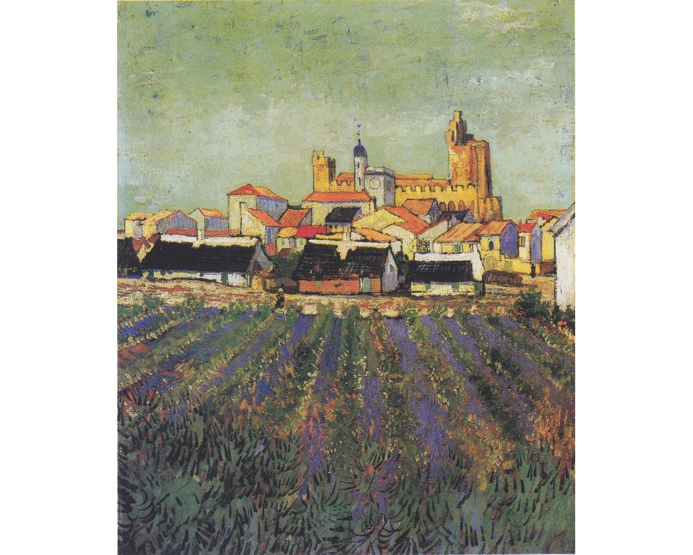 View of Saintes-Maries