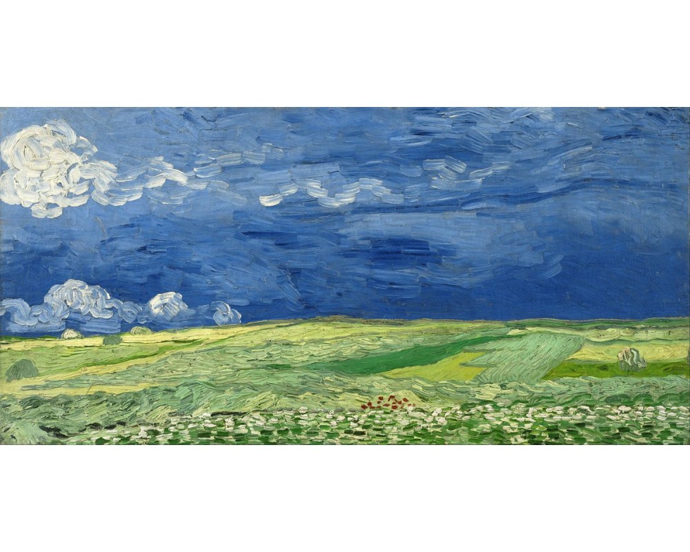 Wheatfield Under Thunderclouds